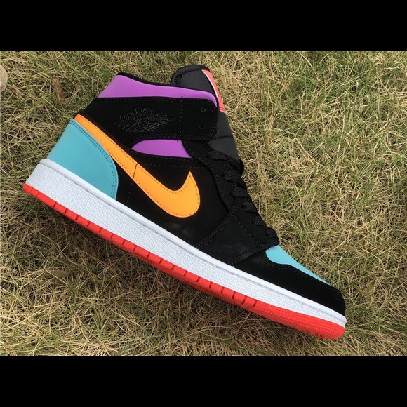 air jordan 1 black multicolor